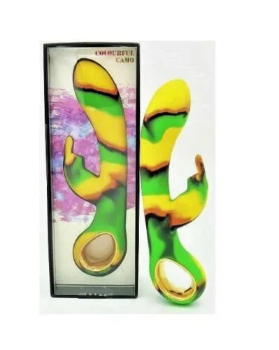 Colourful Camo Colourful Dini Rechargeable Heating Rabbit Vibrator Clit G Women Camo Sex Toy Female Sex Toys