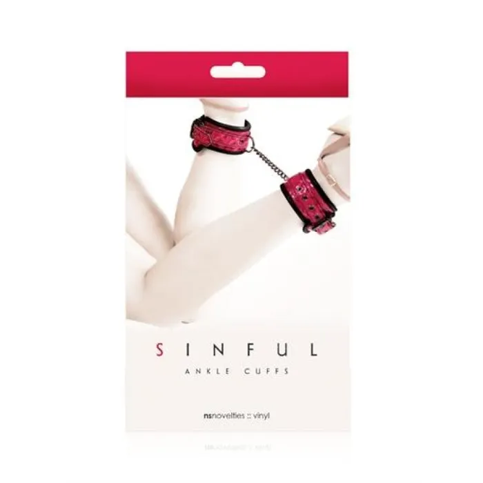 nsnovelties Vibrators Sinful Ankle Cuffs Pink