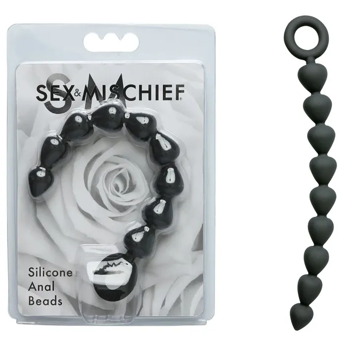 Sportsheets Anal Sex Mischief Silicone Anal Beads Blackss10074