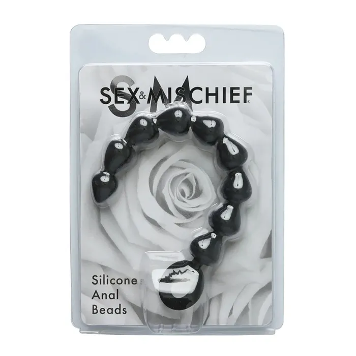 Sportsheets Anal | Sex & Mischief Silicone Anal Beads - Black-(ss10074) Sportsheets Anal | Sex & Mischief Silicone Anal Beads - Black-(ss10074)