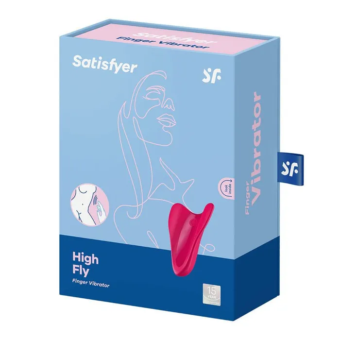 Vibrators Satisfyer Satisfyer High Fly Red USB Rechargeable Finger Stimulator