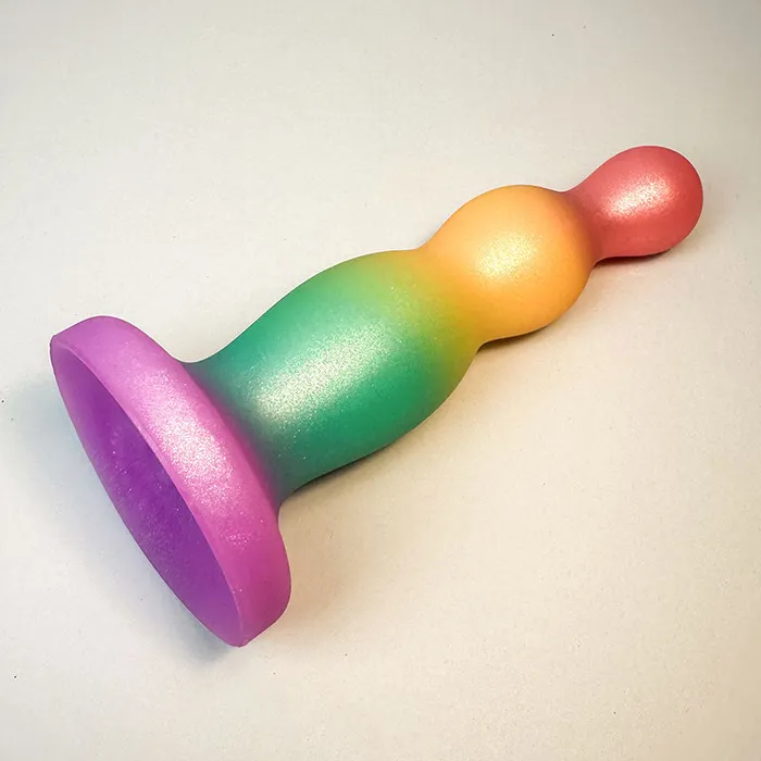 Anal KM Global BOWLING Firm Silicone Dildo 62 Inch
