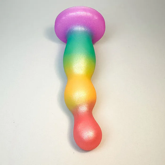 Anal KM Global BOWLING Firm Silicone Dildo 62 Inch