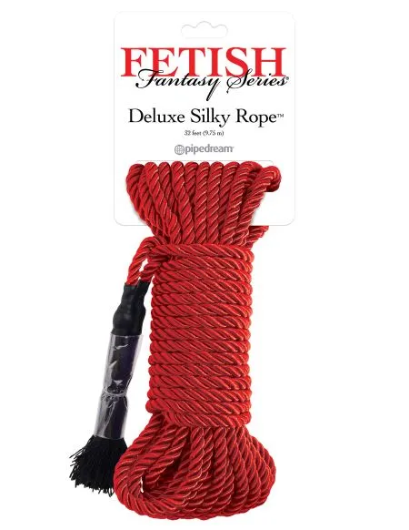 Pipedream Products Fetish Fantasy Series Deluxe Silk Rope Red Couples