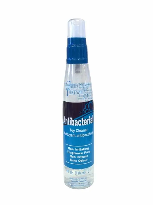 California Fantasies Male Sex Toys Antibacterial Toy Cleaner Pump Bottle 4 Oz