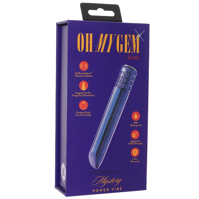 Female Sex Toys Blush Oh My Gem Mystery Power Vibe in Sapphire