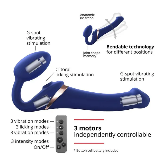 Female Sex Toys Strap On Me Multi Orgasm Bendable Strap On M Strap On Me