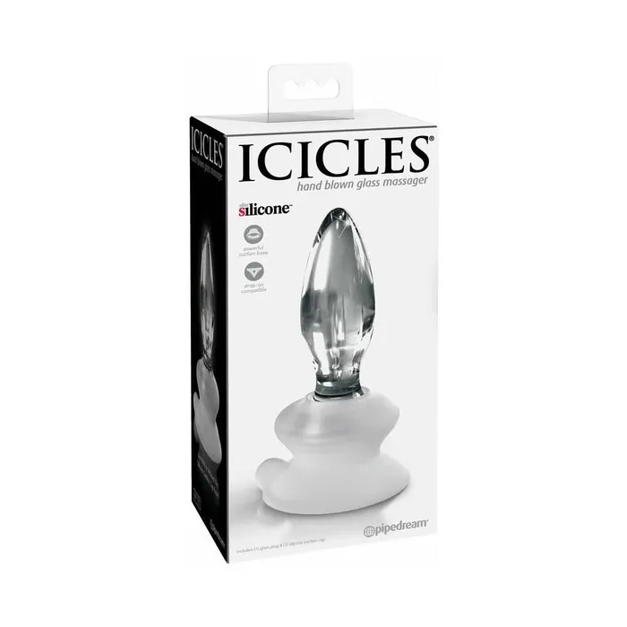 Icicles Male Sex Toys Pipedream Icicles No 91 Glass Anal Plug With Suction Cup Icicles Male Sex Toys Pipedream Icicles No 91 Glass Anal Plug With Suction Cup