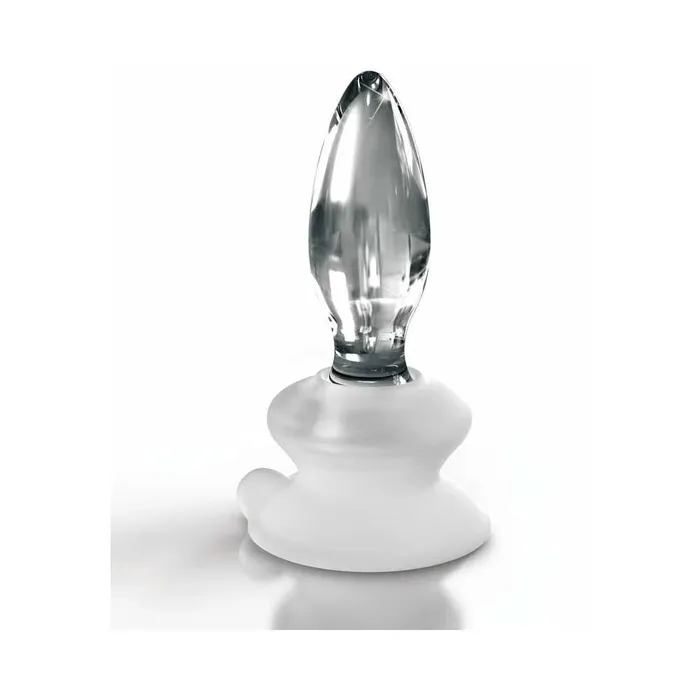 Icicles Male Sex Toys Pipedream Icicles No 91 Glass Anal Plug With Suction Cup