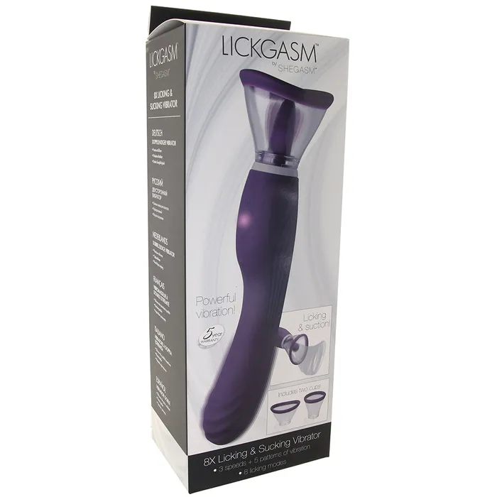 Vibrators XR Brands Shegasm Lickgasm Licking and Sucking Vibe Vibrators XR Brands Shegasm Lickgasm Licking and Sucking Vibe