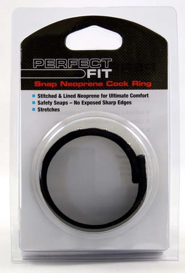Male Sex Toys Perfect Fit Enhance Your Pleasure with Perfect Fit Neoprene Snap Ring Cock Ring for Erection Control