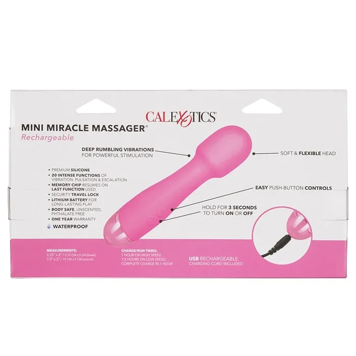 Mini Miracle Massager Rechargeable CAL EXOTICS Female Sex Toys