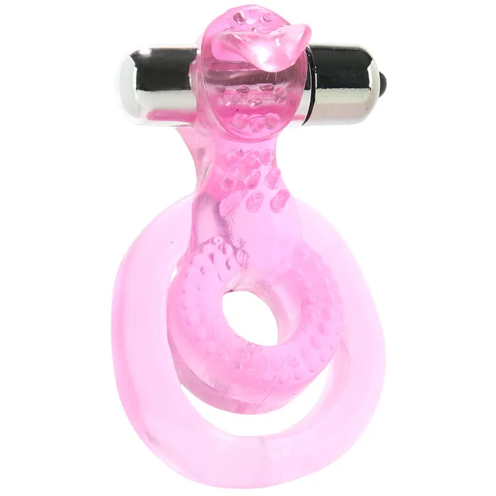 PinkCherry Male Sex Toys PinkCherry Dual Clit Flicker Cock Ring