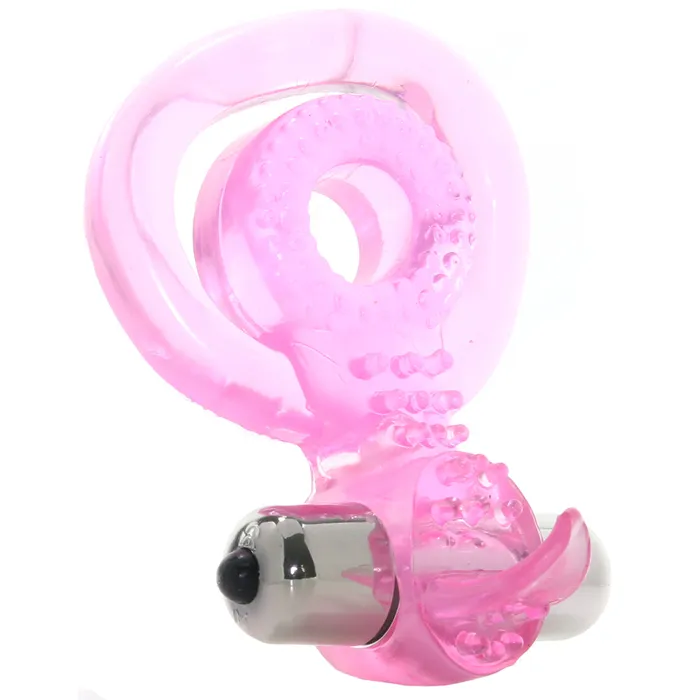 PinkCherry Male Sex Toys PinkCherry Dual Clit Flicker Cock Ring PinkCherry Male Sex Toys PinkCherry Dual Clit Flicker Cock Ring