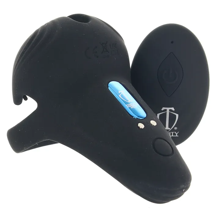 Trinity Men Cock Ball Ring With Taint Stim XR Brands Male Sex Toys