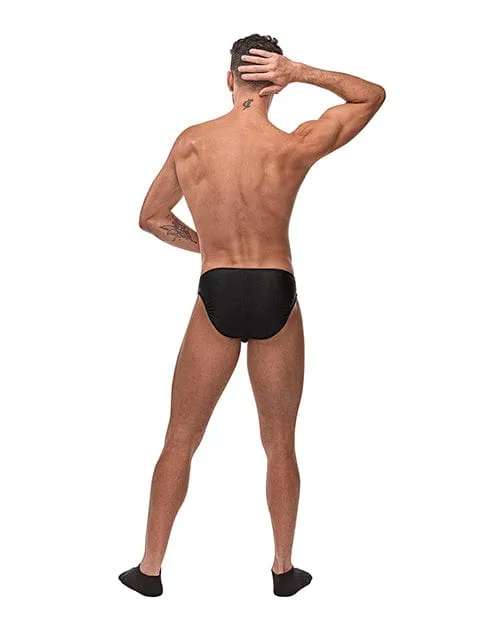 Anal Male Power Male Power Nylon Spandex Pouchless Brief Black One Size Fits Most Anal Male Power Male Power Nylon Spandex Pouchless Brief Black One Size Fits Most