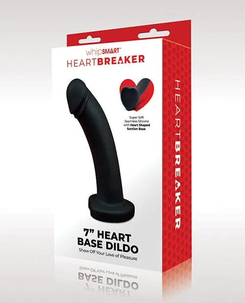 Anal XGEN Whipsmart Heartbreaker 7 Inch Heart Based Dildo Black Red