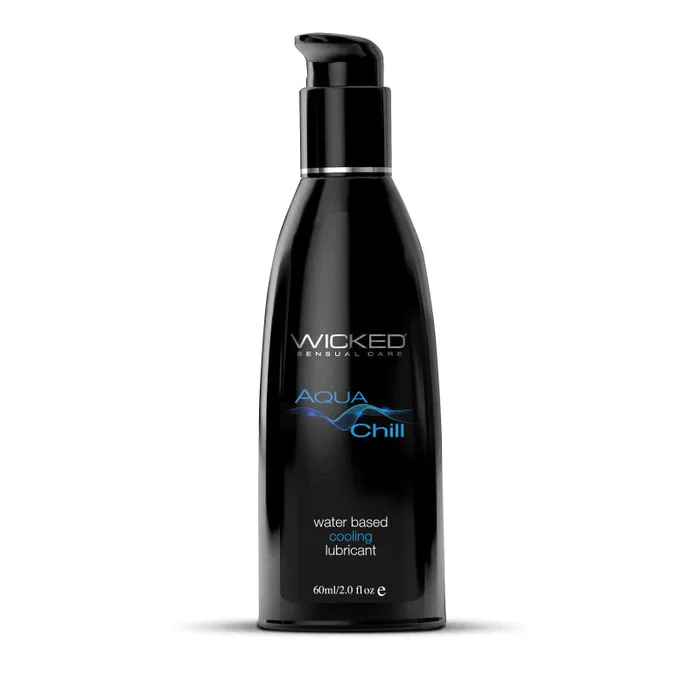 Aqua Chill WaterBased Cooling Sensation Lubricant 2 Oz Wicked Sensual Care Lubricants Aqua Chill WaterBased Cooling Sensation Lubricant 2 Oz Wicked Sensual Care Lubricants