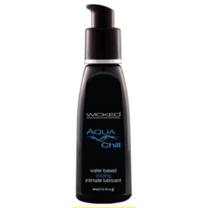 Aqua Chill WaterBased Cooling Sensation Lubricant 2 Oz Wicked Sensual Care Lubricants Aqua Chill WaterBased Cooling Sensation Lubricant 2 Oz Wicked Sensual Care Lubricants