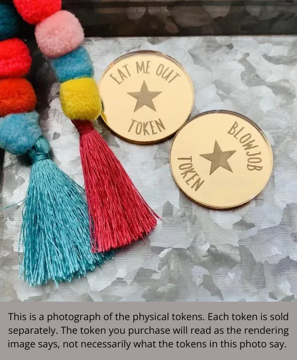 Morning Sex Sexy Time Token in Gold Dirty Grove by Hazel Grove Female Sex Toys