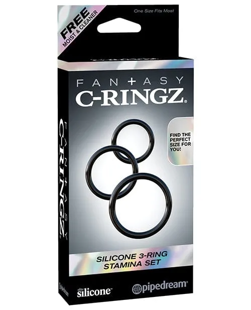 Pipedream Products Male Sex Toys Fantasy Cringz Silicone 3ring Stamina Set