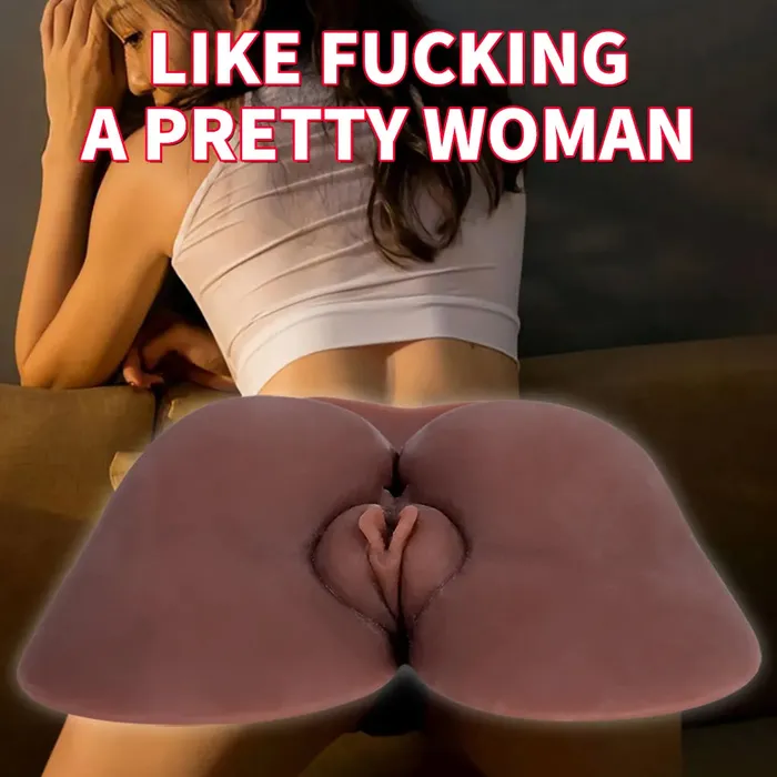 Smallsized 3D MODELLIN Black Ass And Vagina Masturbator honeysx Male Sex Toys