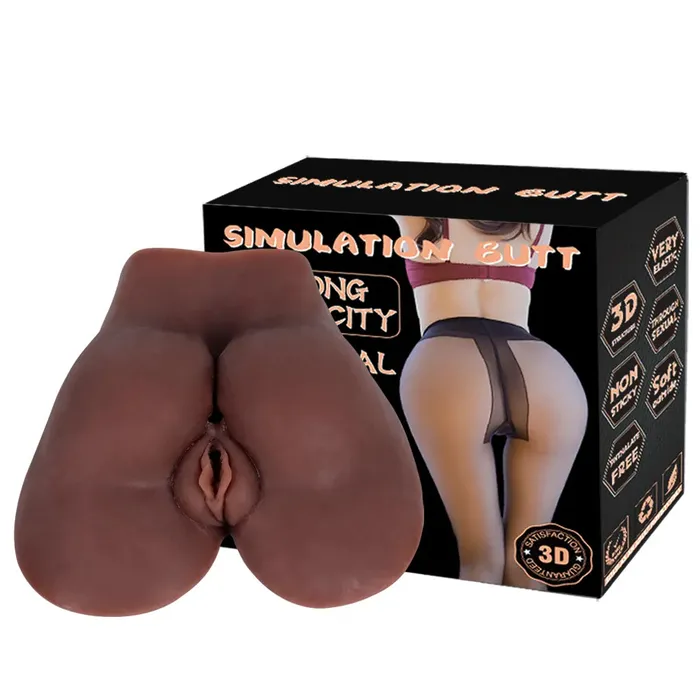 Smallsized 3D MODELLIN Black Ass And Vagina Masturbator honeysx Male Sex Toys