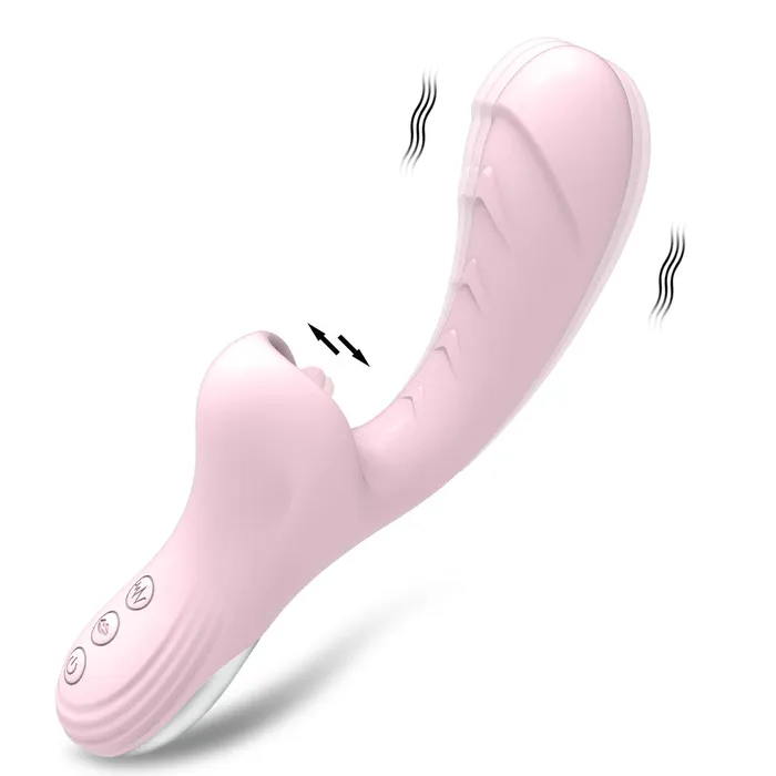Touch Honey Tongue Licking Dildo Vibrators With 10 Licking Vibrating Pleasure Clit Clitoris Stimulator Female Sex Toys