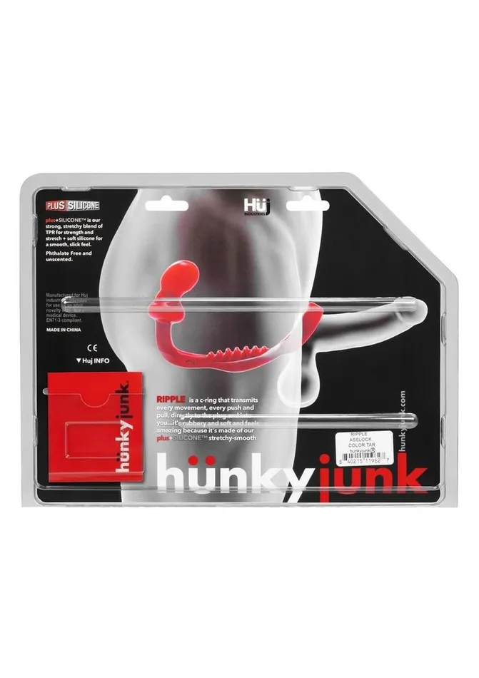 Male Sex Toys Hunkyjunk Ripple Silicone Textured Asslock Hunkyjunk