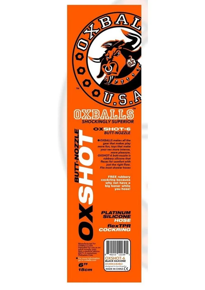 Male Sex Toys Oxballs Oxballs Oxshot Silicone Butt Nozzle Shower Hose and Cock Ring Male Sex Toys Oxballs Oxballs Oxshot Silicone Butt Nozzle Shower Hose and Cock Ring