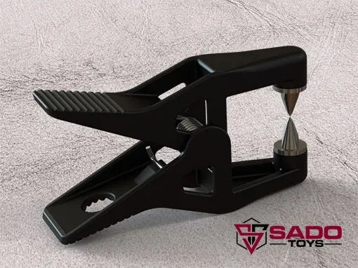 Ballistic Metal Couples Beak Cruel Spike Nipple Clamp from Sado Toys
