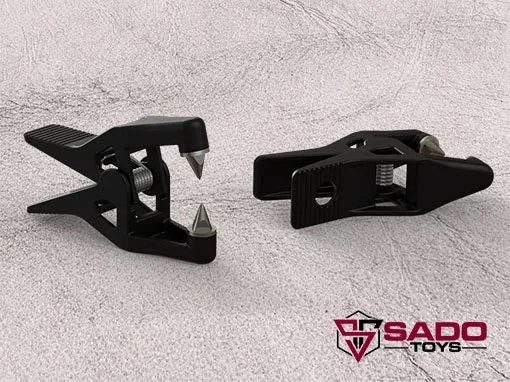Ballistic Metal Couples Beak Cruel Spike Nipple Clamp from Sado Toys