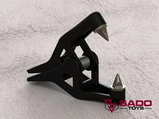 Ballistic Metal Couples Beak Cruel Spike Nipple Clamp from Sado Toys
