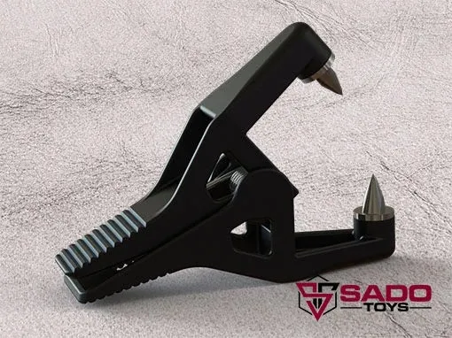 Ballistic Metal Couples Beak Cruel Spike Nipple Clamp from Sado Toys