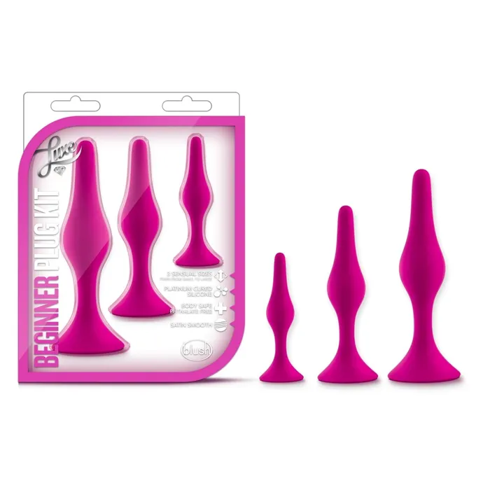 Blush Novelties Anal Luxe Beginner Plug Kit Blush Novelties Anal Luxe Beginner Plug Kit