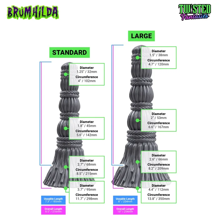Brmhilda the Witches Broom Dildo Twisted Fantasies Dildos