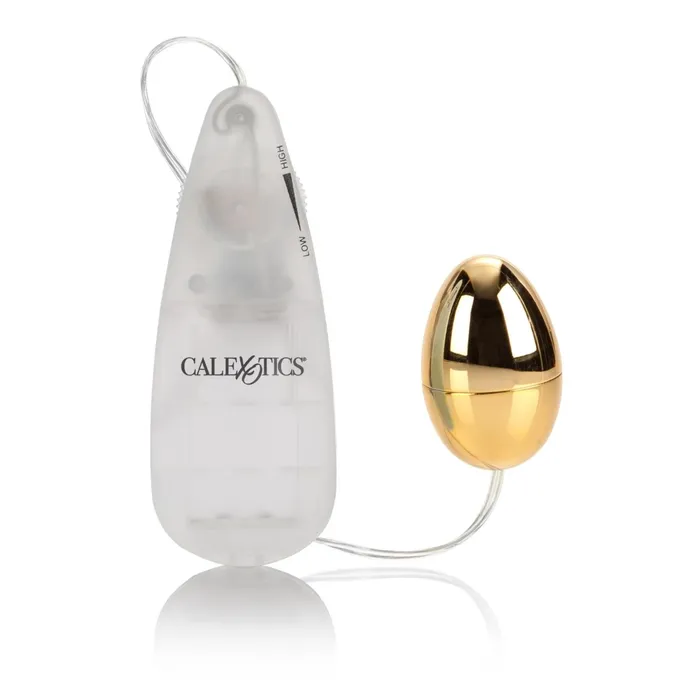 Female Sex Toys Pocket Exotics Vibrating Egg Gold CalExotics