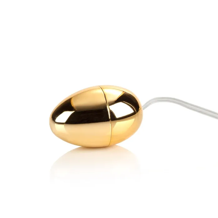 Female Sex Toys Pocket Exotics Vibrating Egg Gold CalExotics