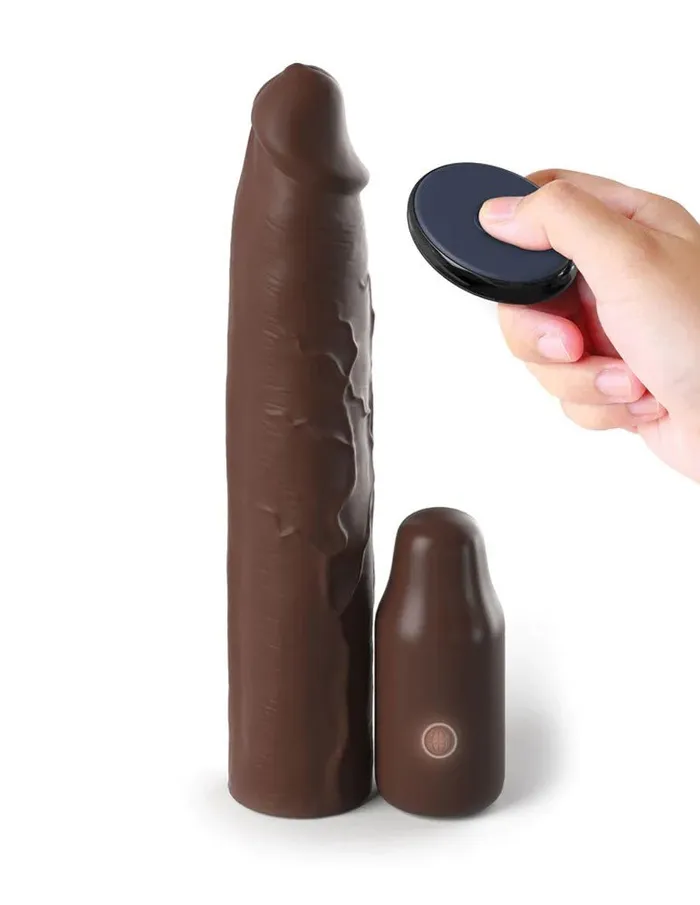 Pipedream Male Sex Toys Fantasy XTensions Elite 9 Inch Sleeve Vibrating 3 Inch Plug With Remote Pipedream Male Sex Toys Fantasy XTensions Elite 9 Inch Sleeve Vibrating 3 Inch Plug With Remote