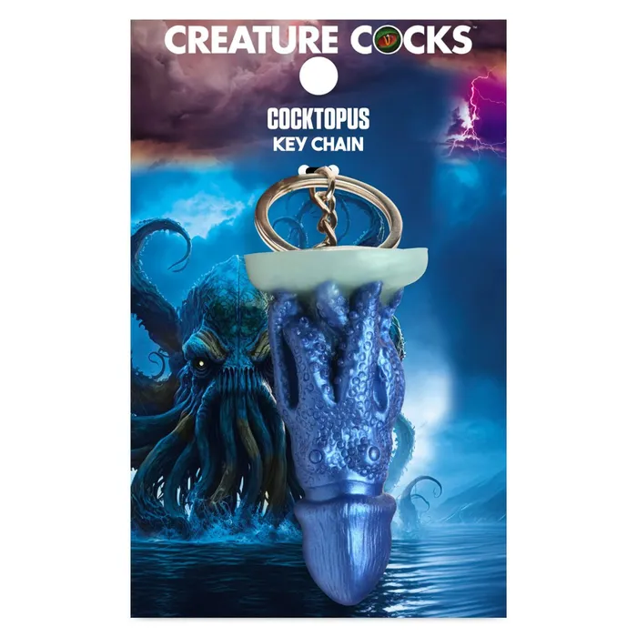 Vibrators Cocktopus Keychain Blue XR Brands Creature Cocks