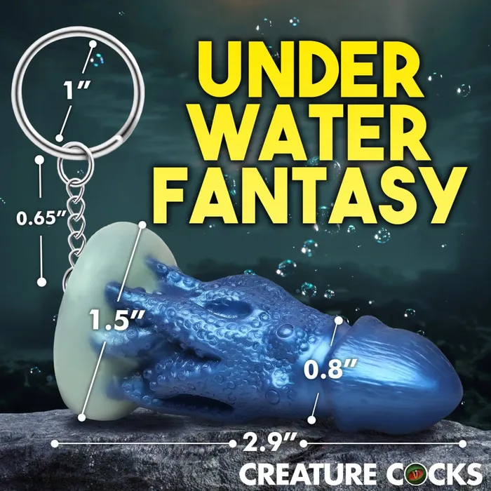 Vibrators Cocktopus Keychain Blue XR Brands Creature Cocks Vibrators Cocktopus Keychain Blue XR Brands Creature Cocks