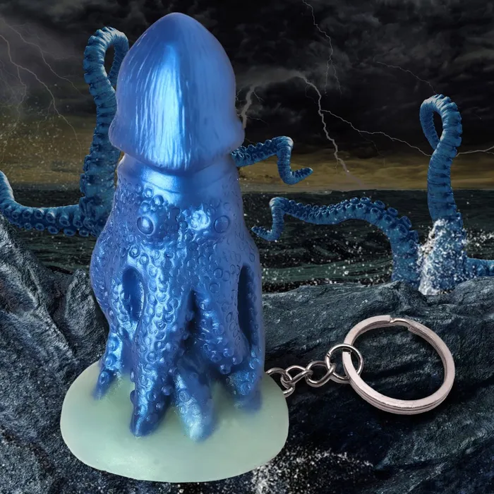 Vibrators Cocktopus Keychain Blue XR Brands Creature Cocks Vibrators Cocktopus Keychain Blue XR Brands Creature Cocks