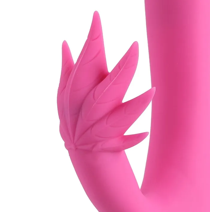 Vibrators Maia Toys Maui 420 Series Dual Motor GSpot Pot Leaf Rechargeable Vibrator Pink Vibrators Maia Toys Maui 420 Series Dual Motor GSpot Pot Leaf Rechargeable Vibrator Pink