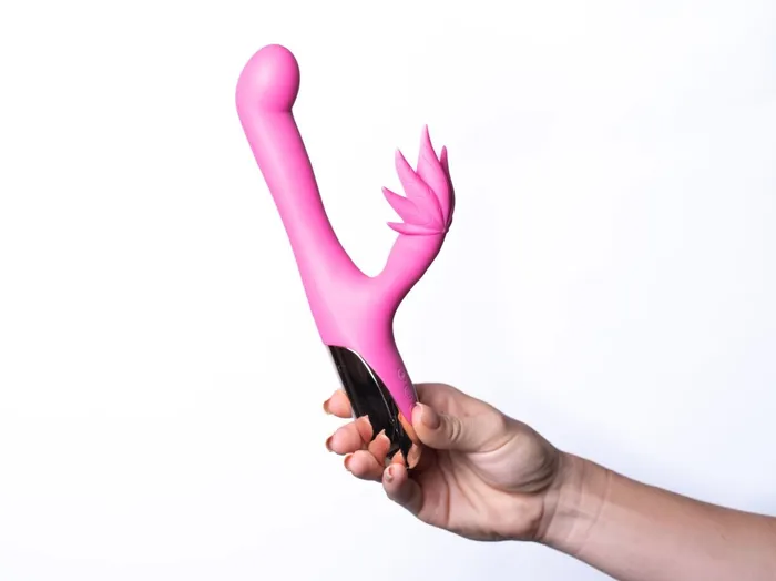 Vibrators Maia Toys Maui 420 Series Dual Motor GSpot Pot Leaf Rechargeable Vibrator Pink Vibrators Maia Toys Maui 420 Series Dual Motor GSpot Pot Leaf Rechargeable Vibrator Pink