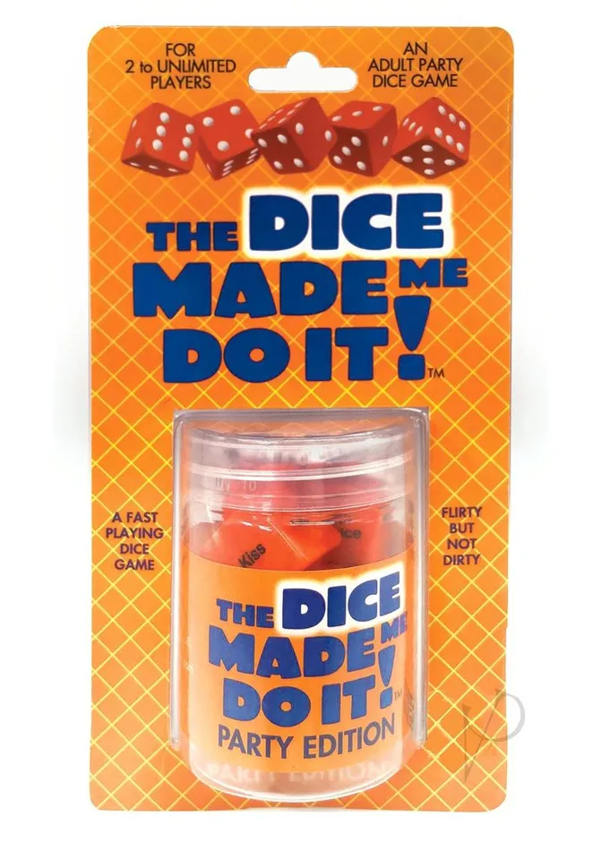 Adult Party and Games The Dice Made Me Do It Party Vibrators