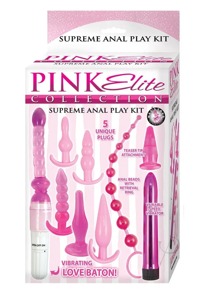 Anal Pink Elite Coll Supreme Anal Play Kit Pink Elite Collection