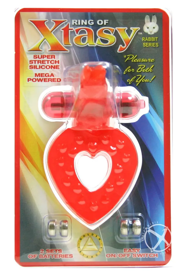 Anal Ring Of Xtasy Red Heart Golden Triangle