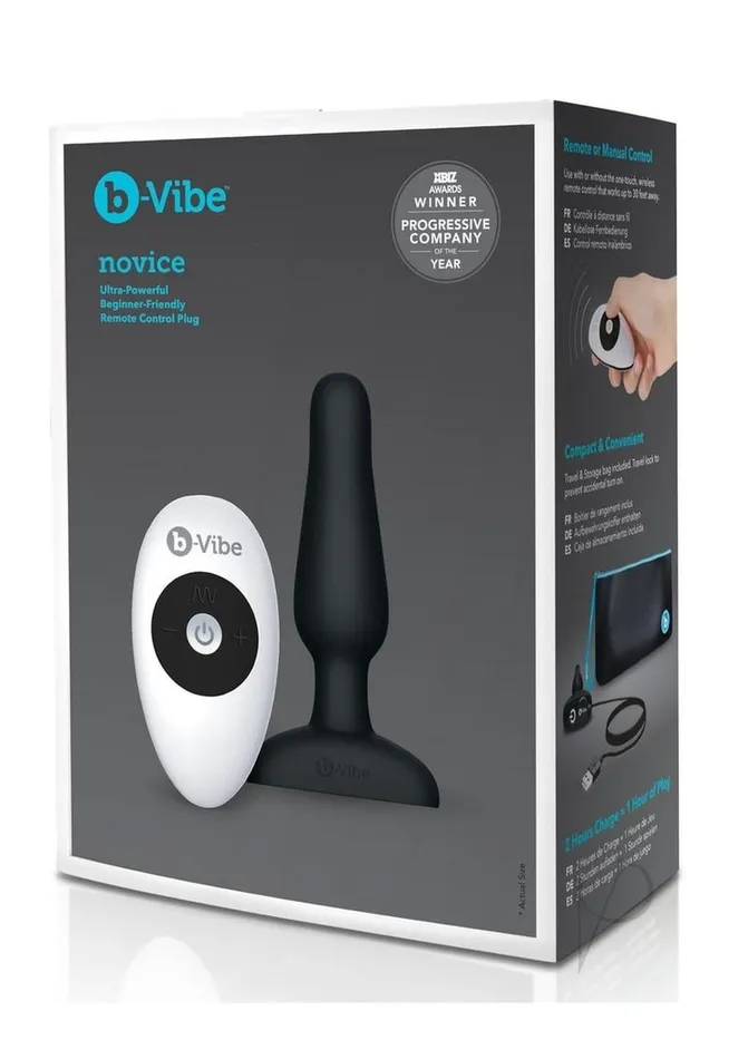 bVibe Bvibe Novice Plug Black Anal