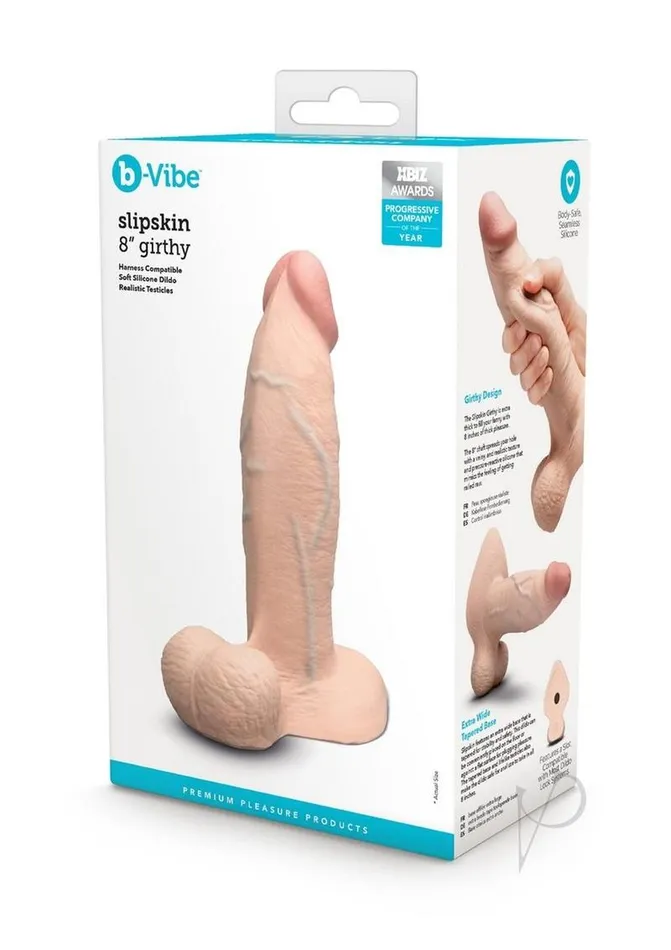 Bvibe Slipskin Dildo Girthy 8 Crm bVibe Dildos