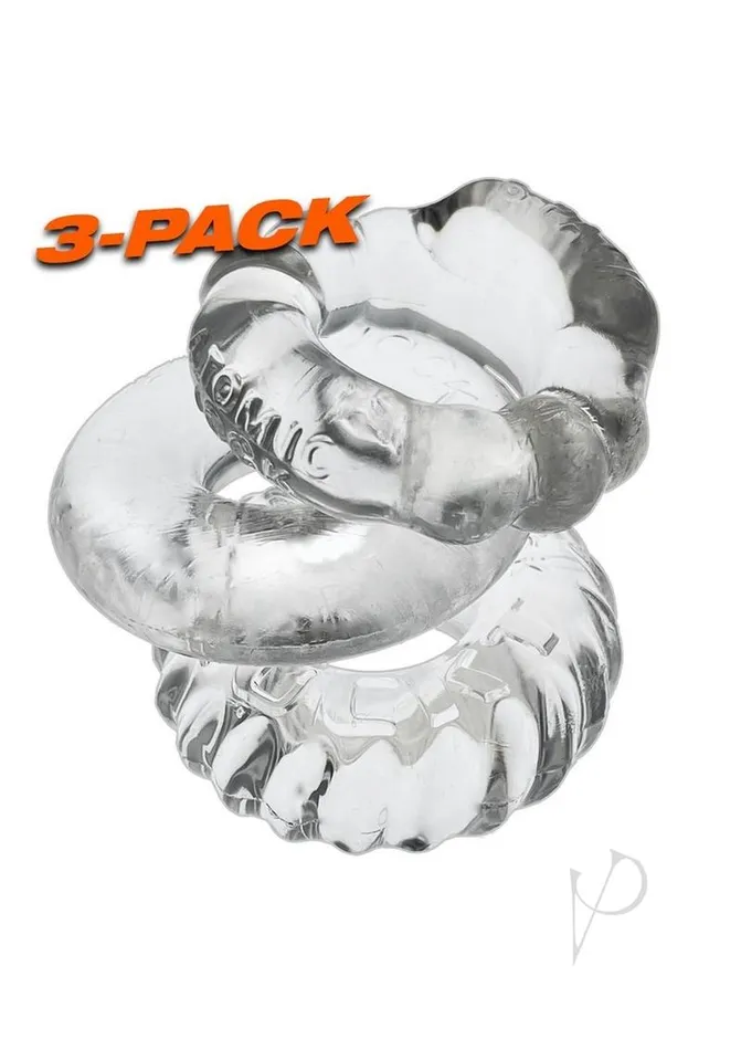 Bonemaker 3pk Clear Oxballs Dildos